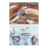 Em Verroya, a.) Untitled b.) Untitled, b.) signed and dated 1987 (lower left)<br /> watercolor on paper<br /> 15 1/4 x 22" (39 cm x 56 cm)