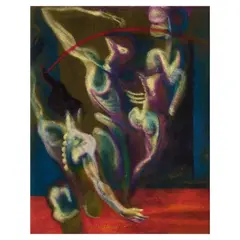 Jeho Bitancor, Untitled, pastel on felt paper
