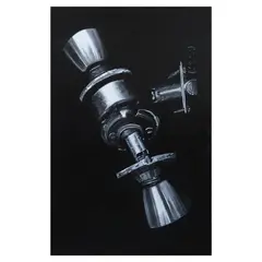 Ciron Señeres, Tangina Na-lock Ako, oil on canvas