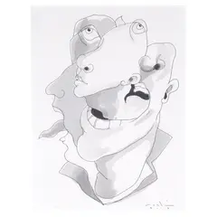 Elmer Roslin, Untitled, watercolor on paper