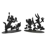 Tex Welch, a. Sylvester and Tweety b. Bugs Bunny, b.) black wrought iron<br /> 538/1200<br /> 9 1/4" x 11" x 5" (23 cm x 28 cm x 13 cm)