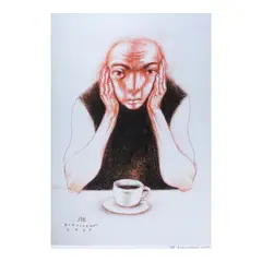 Elmer Borlongan, Coffee Break, print