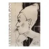 Hermès Alègrè, Portrait, pastel on paper