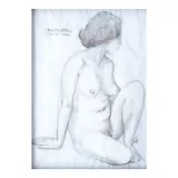 Tam Austria, Nude, pastel on paper