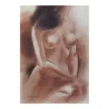 Al Perez, Nude, pastel on paper
