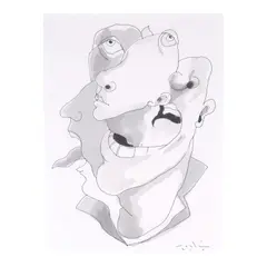Elmer Roslin, Untitled, watercolor on paper