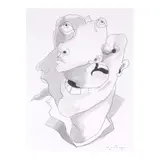 Elmer Roslin, Untitled, watercolor on paper