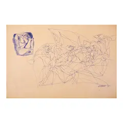 Cesar Legaspi, Abstract, pen and ink on paper