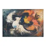 Buenaventura, Sabong, oil on canvas