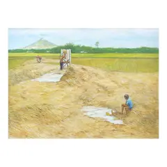 Roberto Balajadia, Harvest, oil on canvas