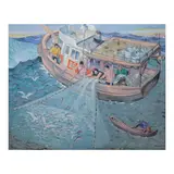 Hugo C. Yonzon Jr., Palakaya, oil on canvas