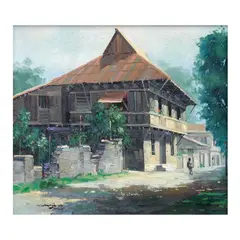 Lauro Memije, Taal, oil on canvas