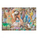 Tam Austria, Family, oil and graphite on canvas