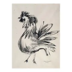 Steve Santos, Sarimanok, acrylic on paper