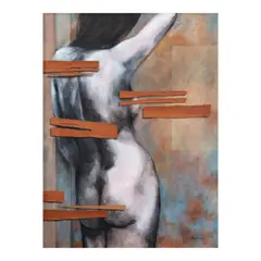 Intimacy by Anna De Leon, mixed media, acrylic on canvas, offered Jul 2024
