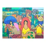 Hermès Alègrè, Vendors, oil on canvas<br />