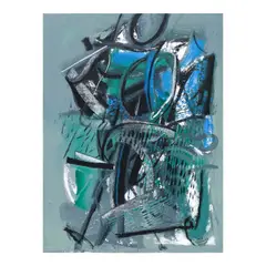 Hermès Alègrè, Abstract, acrylic on canvas