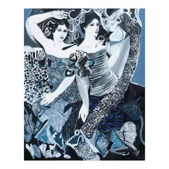 Hermès Alègrè, Maiden: Sabado Night, acrylic on canvas