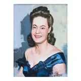 Simeon Saulog, Portrait of a Lady, oil on canvas