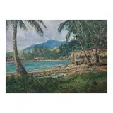 Eduardo Perrenoud Jr., Study in Green #11: Dagupan Beach, oil on canvas