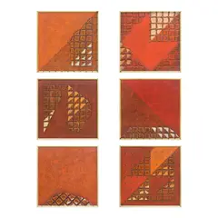 48 Parks Series by Raul Lebajo, mixed media on wood, offered Jul 2024