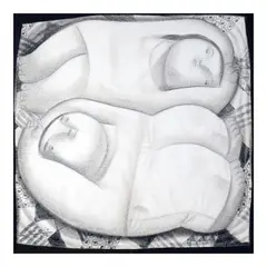 Roel Obemio, Couple, charcoal pastel