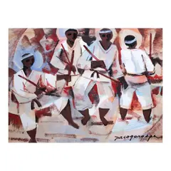 Paco Gorospe, Arnis De Mano, oil on canvas