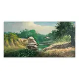 Untitled by Cesar Buenaventura, oil on canvas, offered Jul 2024