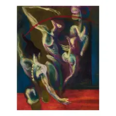Jeho Bitancor, Untitled, pastel on felt paper