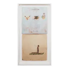 Mariano Ching, Raw Silk (Diptych), oil and watercolor on paper