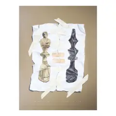 Checkmate by Alfred Martirez, acrylic on canvas, offered Jul 2024