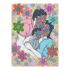 Pow Marin, You Are Loved 4, acrylic on canvas
