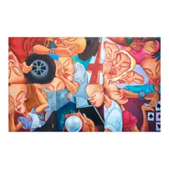 Richard Montero, Kung Ano Kung Sino At Kung Saan, acrylic on canvas