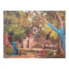 Ronson Culibrina, The Nipa Hut, oil on canvas
