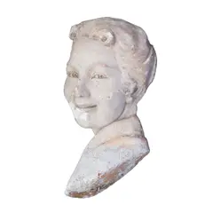 Anastacio Caedo, The Lunining Smile, plaster of paris, plaster finish