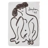 Inday Cadapan, Female Figure, ink on paper