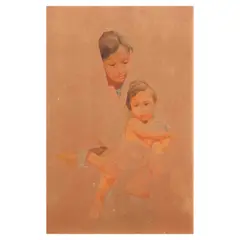 Nestor Leynes, Mother and Child, mixed media