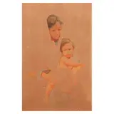 Nestor Leynes, Mother and Child, mixed media
