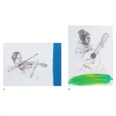 Gig de Pio, a.) Untitled b.) Untitled, a.) graphite and acrylic on board<br /> b.) graphite and acrylic on board