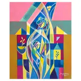 Romeo Gutierrez, Through Life, acrylic on canvas