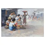 Crispin V. Lopez, Market Scene