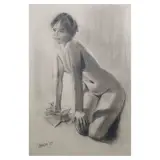 Cesar Legaspi, Nude, graphite on paper
