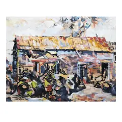 Study-Mexico by Romeo Tabuena, oil on paper, offered Apr 2024