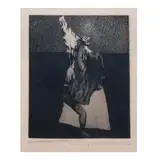 Unidentified artist, A Question of Survival, etching 2/50
