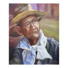 Profile by Elias Laxa, oil on canvas, offered Apr 2024