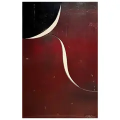 Abstract by N. Fadini, acrylic on wood, offered Apr 2024