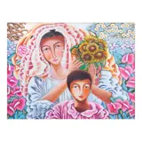 Mario Parial, Mother and Son, acrylic on canvas
