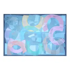 Jaime Roque, Opt Art Series (Glow), oil on canvas