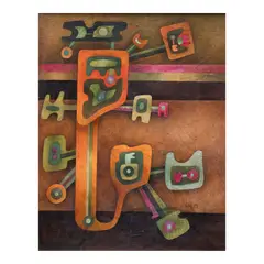 Homer E. Gutierrez, Prozemios, acrylic on paper