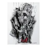 Jojo G. Ramirez, Kontra Corona, pen and ink on paper